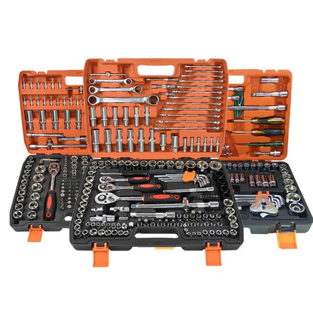 218 Pcs OEM 1 Set Hard Case Chrome Vanadium Steel Adjustable Wrenches Easy Carry Car Repair Socket Tool Set