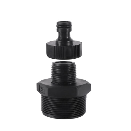Garden Water Pipe Reducer Adapter 1 Inch to 2 Inch Male Thread Connector With Nipple Joint