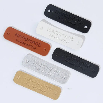 Clothing Label Maker Custom Logo Printed Eco-Friendly Leather Patch Labels with Custom Color for Clothing Garment and Bags