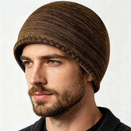 Fleece Lining Winter Beanie Thickened Warm Double Layers Sports Sunning Knitted Hat for Women Men
