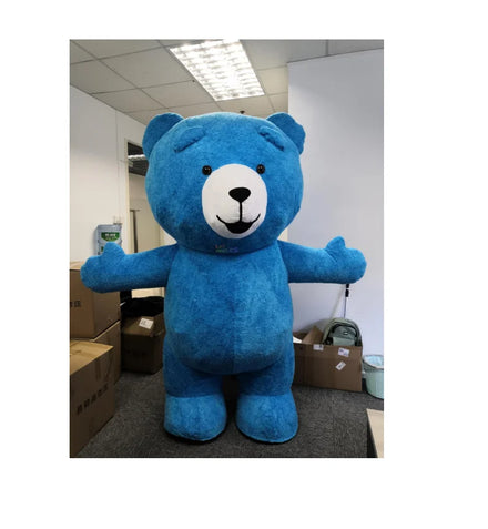 Running Fun Funny Long Plush 2m/2.6m Inflatable Teddy Bear Mascot Costume Cosplay for Parade