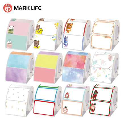 Marklife Multi-Purpose Thermal Sticker Labels 40*20mm Roll for Business Packaging