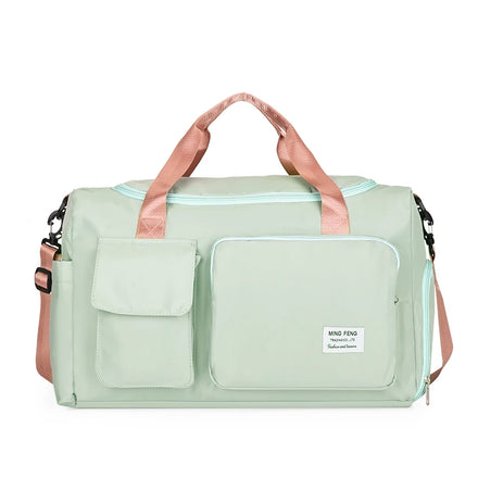 Custom Logo Women Men Workout Tote Sports Gym Bag Travel Duffel Bag With Shoes Compartment