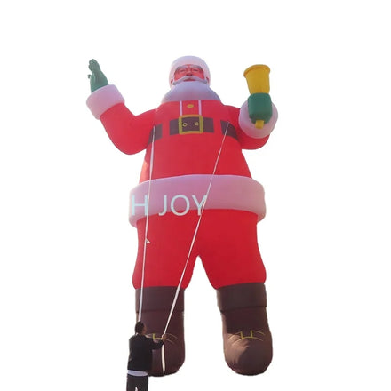 Fast air Ship to Door 12m 40ft High Outdoor Christmas Decoration LED Lights Inflatable Santa Claus for X-mas