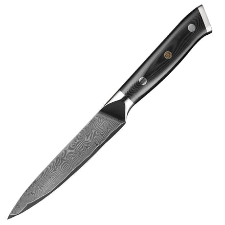Professional 5 Inch VG-10 67 Layers Damascus Steel Kitchen Utility Knife with G10 Handle Eco-Friendly