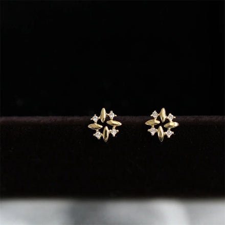 2025 Minimalist Women Designer Jewelry Gold Plating Geometric Stud Earrings