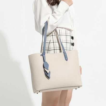 Hot Sale New Arrival Custom Women's Soft Leather Shoulder Bag Big Capacity Waterproof Portable Handbags Tote Bag