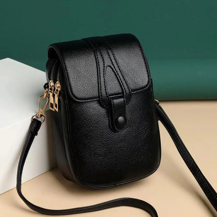 Custom PU Leather Women Mobile Phone Bags Fashion Shoulder Crossbody Cases