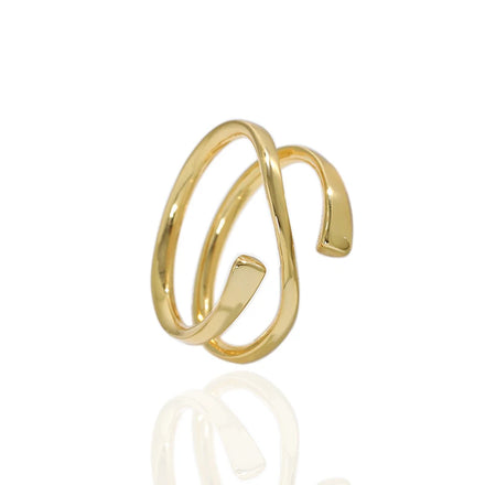 Aesthetic Simple Multilayer Twisted Rings for Women Geometric Round Sterling Silver Ring Bohemia Vintage Finger Rings Jewelry
