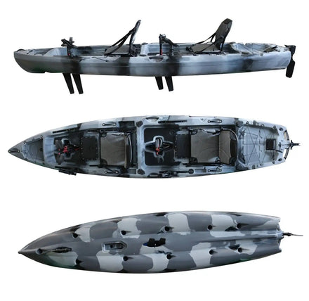 Speed Promotional Two-Person Kayak with Flap Pedal Various Stability Cheap Sale