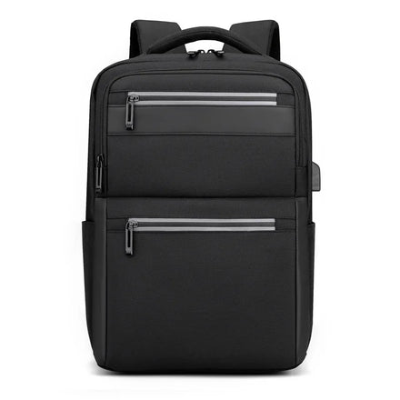 Large Capacity 20-35L USB Interface Waterproof Male Computer Backpack Men Business Travel Softback Zipper Closure Laptop