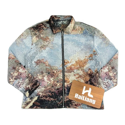 Tapestry Heavy Coat Plus Size Winter Jacket Men Blanket Carpet Jakite Boy Men New Styles Tapestri Jacket for Men