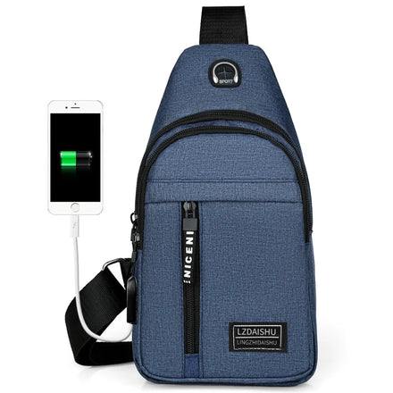 AYPPRO Fashionable Waterproof Sling Backpack Men Women Crossbody Chest Bag for Hiking Daypack Multipurpose