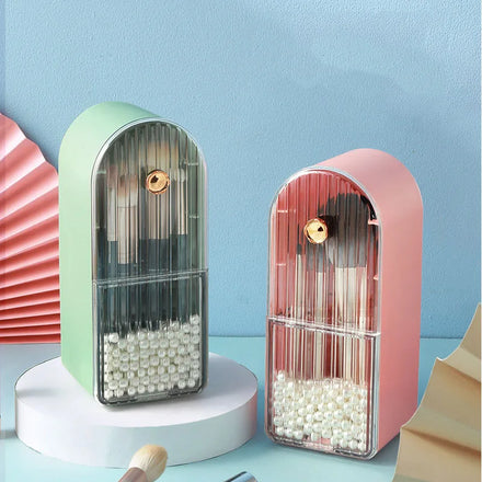 New Storage Box Dust-proof Desktop Cosmetic Lipstick Box With Cover Makeup Brush Lip Glaze Lipstick Shelf