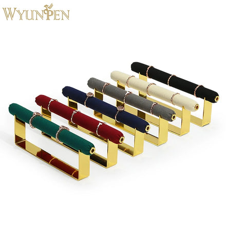 WYP Microfiber Ring Storage Case Metal Jewelry Container for Efficient Ring Display
