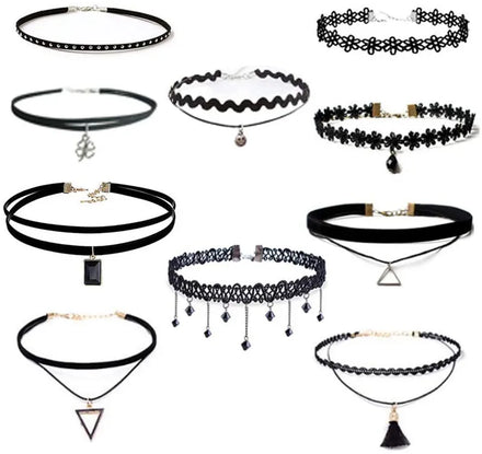 Wholesale Women Choker Necklace Gothic Necklace Lace Punk Choker Necklace