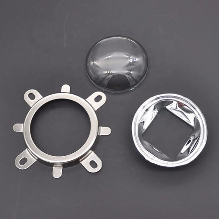 44mm LED Lens 30 60 120 Degree Lens Optical With 50mm Reflector Collimator Fixed Bracket for 20W 30W 50W 100W COB Chip DIY