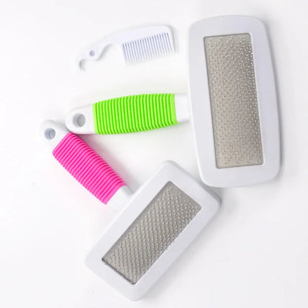 Portable Massage Cleaning Pet Grooming Combs Stainless Steel Hair Removal Tool Brush to Remove Lice Pet Comb