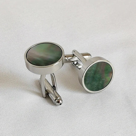 ZF Luxurious Mother of Pearl Cufflinks for Men Shirt Business Party Gift Cuff Links for French Shirt