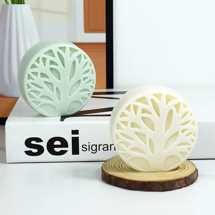 DIY Cake Baking Mold Homemade Handmade Aromatherapy Soap Emboss Twig Round Candle Silicone Mold