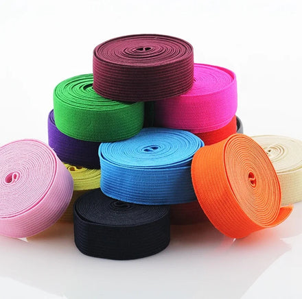 Custom Garment Use 0.8cm Wide Pantone Color Elastic Band Twill Wave Polyester+Latex Webbing for Bags Shoes Home Textile Maoyuan
