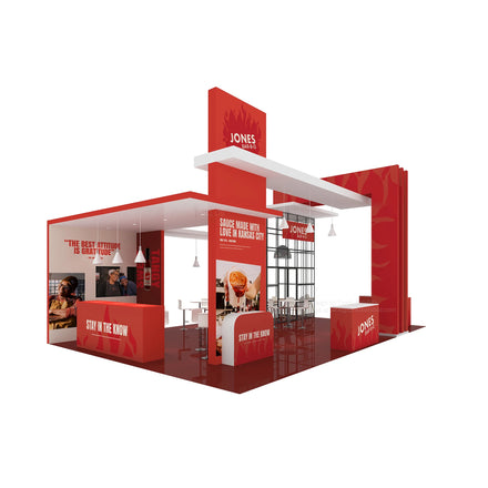 TANFU Customizable Exhibition Booth for Trade Shows (Aluminum Fabric Laminate Board & PVC Panels-Reusable)