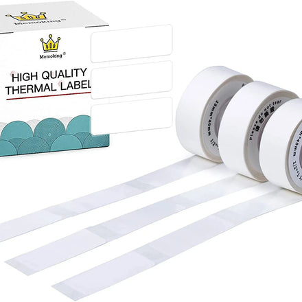 Phomemo D30 White Thermal Paper Square Multipurpose Labels 14x40mm 3 Rolls Printing Paper