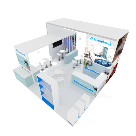 TANFU 6x6 or 20x20 Customizable Recyclable Tradeshow Booth