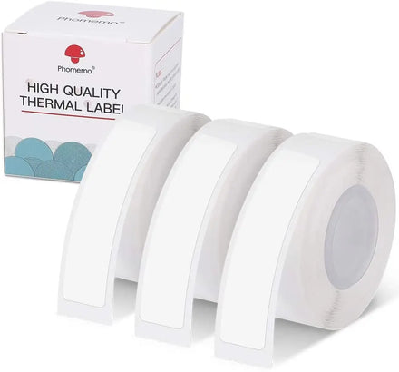 Phomemo D30 Printer Label Paper 14x50mm With 3 Rolls Adhesive Label Stickers