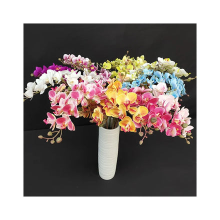Wedding Decoration Valentines 3D 21 Heads Phalaenopsis Artificial Flowers in Bulk