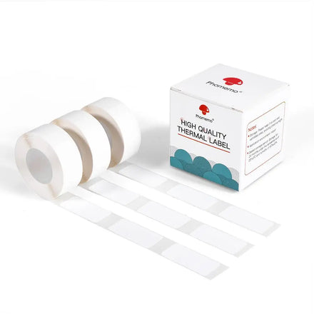 White Square Self Adhesive Label 14x30mm for Phomemo D30 BPA-Free Home Office Label Printer Paper