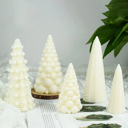 New 3D Christmas Tree Silicone Aromatic Candle Mold DIY Decorative Ornament Moldes Silicone Para Resina Epoxy