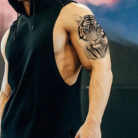 In Stock Colorful Body Art Temporary Tattoos Stickers Body Arm Chest Shoulder Tattoos for Men or Women