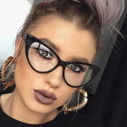 Cheap Women PC Frame Anti Blue Rays Glasses Computer Fashion Eyeglasses Eyewear Care Classic Cat Eye Glasses2023