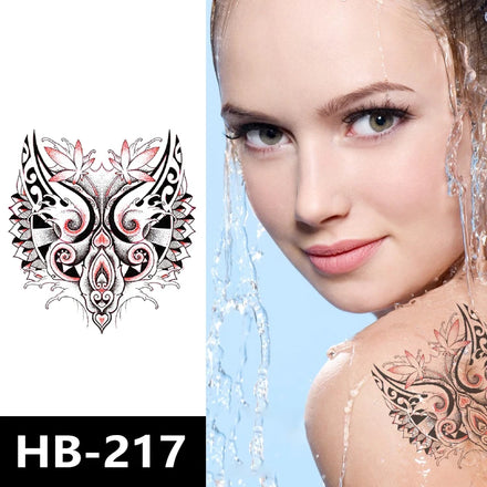 Hot Selling CMYK Printing Artificial Water Transfer Temporary Waterproof Colorful Fashionable SexyTattoo Stickers