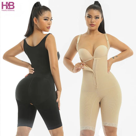 Shapewear Bodysuit Women Tummy Control BBL Fajas Colombianas Postpartum Full Body Shaper Slimmer High Waist Butt Lifter Seamless