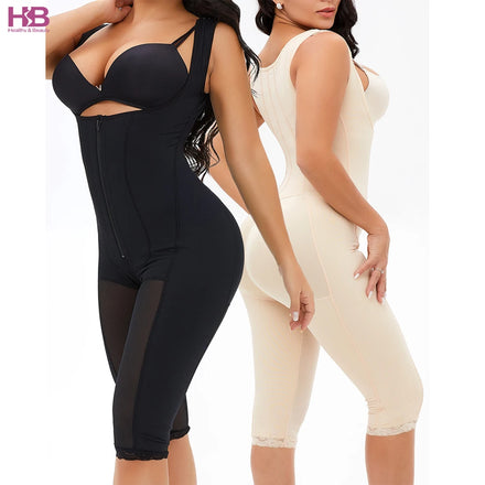 Shapewear for Women Bodysuit Plus Size Breathable Thigh Slimmer Tummy Control Full Body Shaper