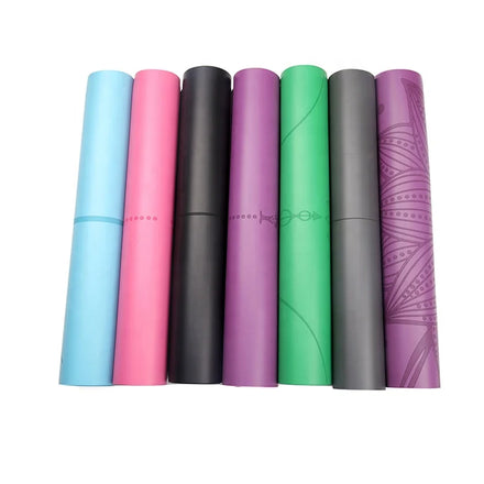 China Yoga Mats Supplier Anti Slip Eco Friendly 2mm 3mm 4mm PU Natural Rubber Soft Yoga Mat