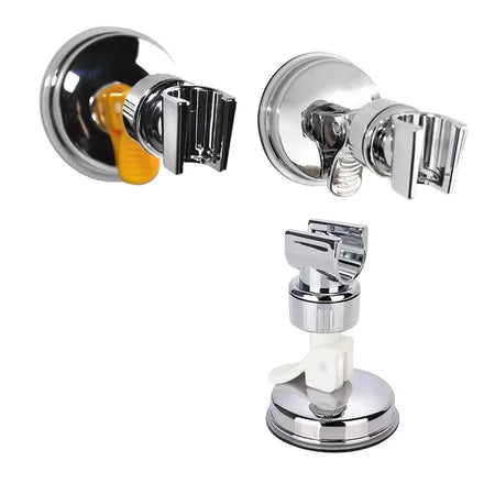 Plastic Shower Head Suction Cup Holder Adjustable Vacuum Suction Cup Wall Mount Holder No Drilling for Hand Shower