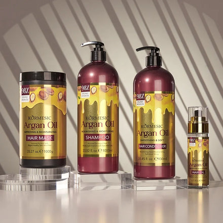 KORMESIC Wholesale Organic Private Label Sulphate Free Hair Shampoo and Conditioner Hair Care Set