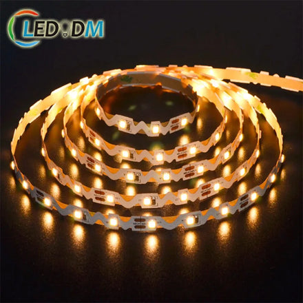Zigzag S Shape Led Strip Light 6mm SMD 2835 60LEDs/m Flexible Led Strip 5V 12v 24v Led Light Strip