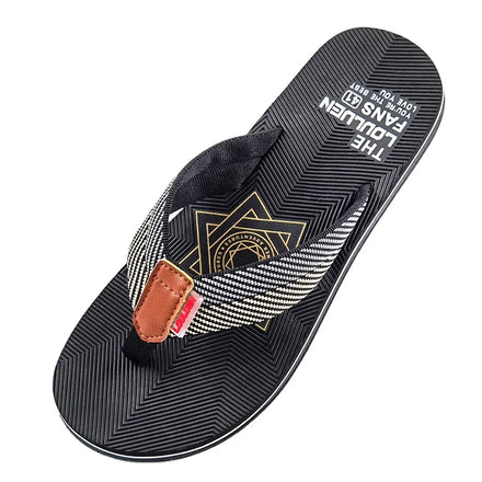Wholesale New Design Men's Flip Flop Slippers Soft EVA Mid-sole & PVC Out-sole Anti-Slip for Beach or Winter Factory Price
