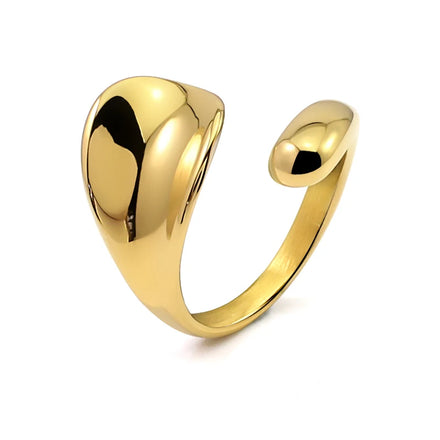Irregular Fingertip Rings men stainless steel jewelry adjustable ring sliver ang gold color ring Charm Party Jewelry Gifts