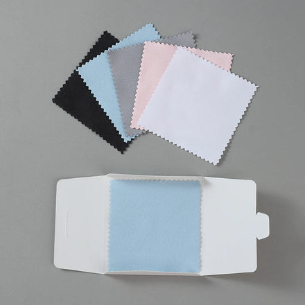 Wholesale High-quality Custom Logo Silver Polishing Cloth Microfiber Suede Cleaning Cloth for Jewelry
