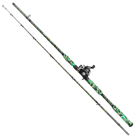 Wholesale 2.1m 2.4m Carbon Fibre 2 Section Blank Inshore Reel Sets and Foam Handle Fishing Rods