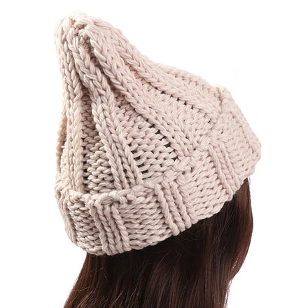 Custom logo Original Design Hand Hook Women Iceland Knitted Hat High Quality Warmer Beanie Hat for Ladies