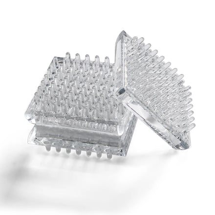 Clear Carpet Protectors Spiked Caster Cups Furniture Feet Plastic Caster Cups Transparent Spiked Carpet Protectors