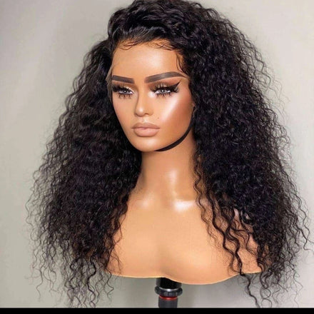Highlight Wholesale Brazilian Hair Lace Front Wig for Lace Transparent Virgin Remy Hair 150% Density Short Length Black Silk