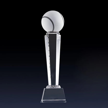 Glass Crystal Tennis Ball Sports Trophy and Award MH-NJ0203