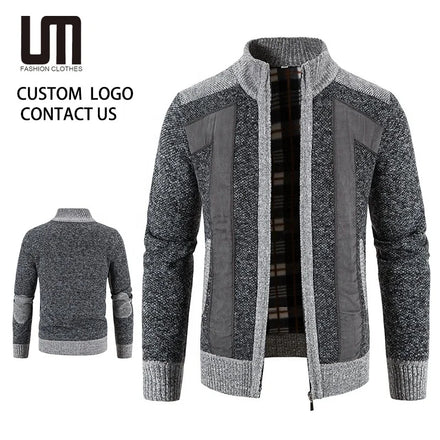 Liu Ming New Arrivals Winter Men Fashion Trend Warm Cardigan Plus Size 4XL Jacket Coats Sweater
